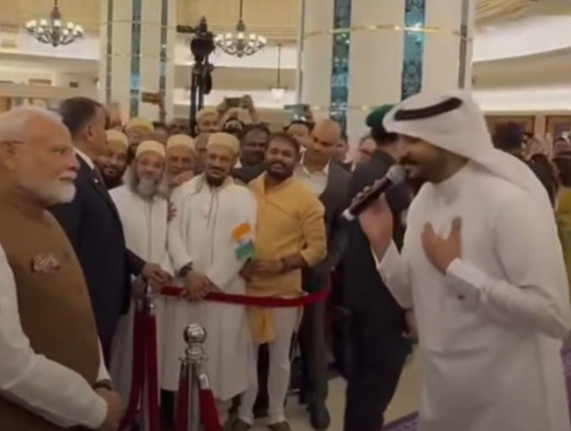 जेद्दाह में प्रधानमंत्री मोदी का भव्य स्वागत, ए वतन मेरे वतन की धुन से गूंज उठा माहौल
